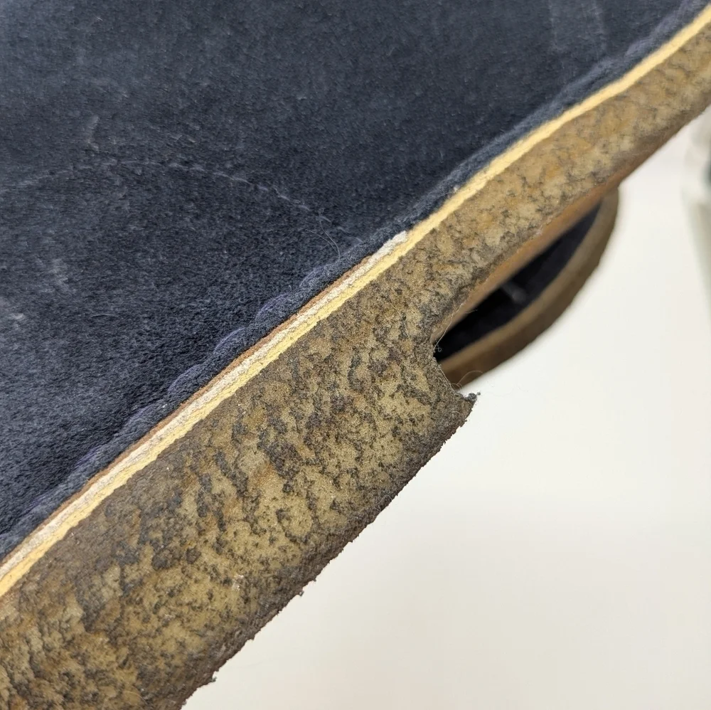 Clarks Desert Boot blue suede lace up crepe sole boot 12
